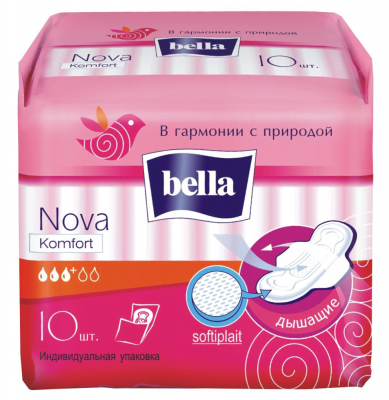 Изображение товара Прокладки Bella Nova Comfort soft 10 шт гигиенические для женщин Изображение товара Прокладки Bella Nova Comfort soft 10 шт гигиенические для женщин