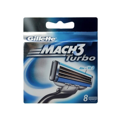 Изображение товара Сменные кассеты Gillette Mach3 Turbo 8 шт для безопасного бритья мужчин Изображение товара Сменные кассеты Gillette Mach3 Turbo 8 шт для безопасного бритья мужчин