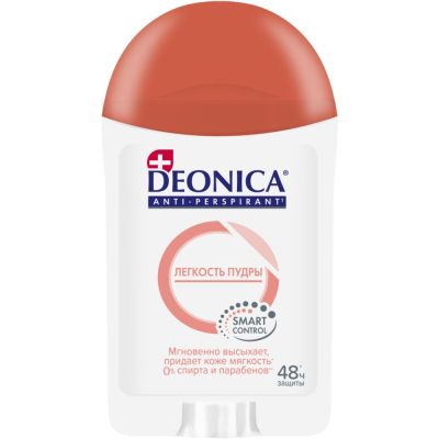 Изображение товара Антиперспирант-стик Deonica Лёгкость пудры 40 мл для женщин