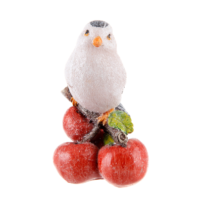 Изображение товара Новогодняя фигура Птичка на рябине от ТПК Полиформ, 15 см, декоративный декор