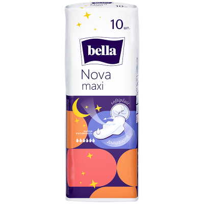 Изображение товара Прокладки Bella nova maxi 10 шт гигиенические для женщин комфорт и защита Изображение товара Прокладки Bella nova maxi 10 шт гигиенические для женщин комфорт и защита