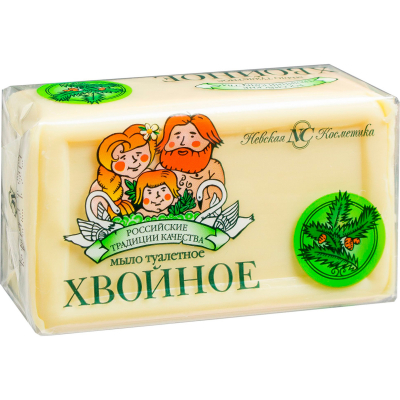 Изображение товара Мыло Невская Косметика Хвойное 140 г натуральное очищающее с ароматом хвои