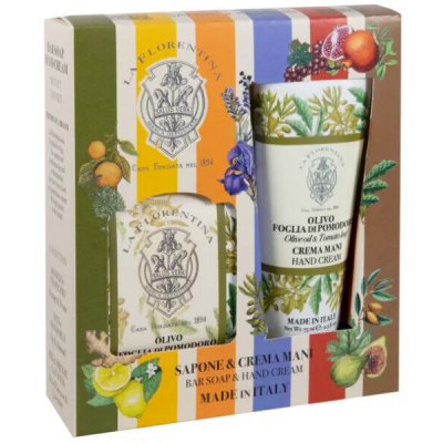 Изображение товара Набор La Florentina Olive Oil & Tomato Leaf крем для рук и мыло Изображение товара Набор La Florentina Olive Oil & Tomato Leaf крем для рук и мыло