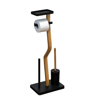 Изображение товара Стойка напольная для туалета Ridder Melton черного цвета