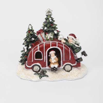 Изображение товара Декоративная фигура машина Yiwu E-commerce новогодний декор 17х17х10 см