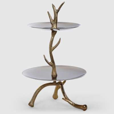 Изображение товара Этажерка декоративная Antler из алюминия с дизайном олень