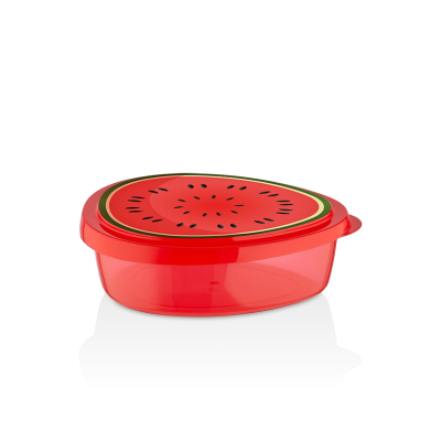 Изображение товара Контейнер Qlux арбуз 800 мл красный для хранения продуктов