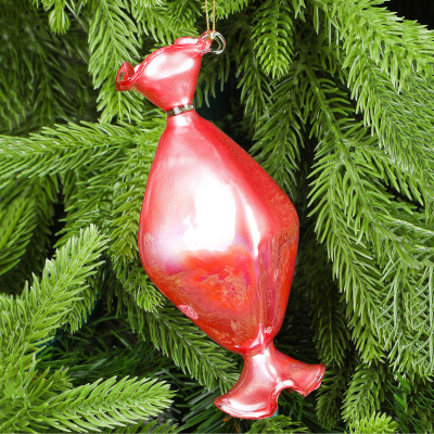 Изображение товара Стеклянная елочная игрушка конфета 13,5 см украшение новогодней елки