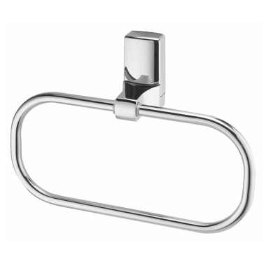 Изображение товара Держатель полотенец кольцо WasserKraft серебряный 5060 для ванной комнаты