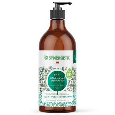 Изображение товара Гель для душа Synergetic с сандалом и ягодами можжевельника 750 мл