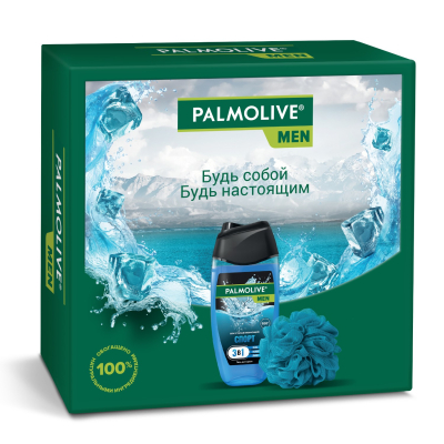Изображение товара Подарочный набор Palmolive гель для мужчин Спорт 250 мл и мочалка