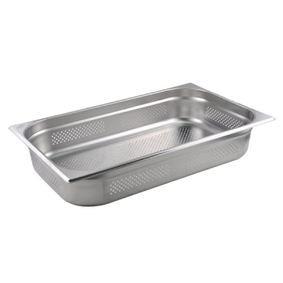 Изображение товара Гастроемкость MGSteel 1/1 нержавеющая сталь перфорированная 100 мм 14 л
