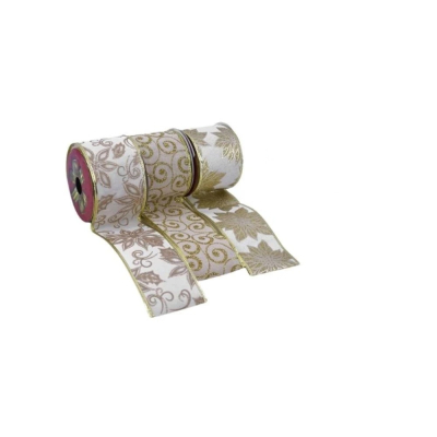 Изображение товара Лента Gerimport Ny подарочная золотая 6,3 x 270 см в ассортименте