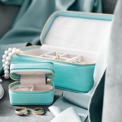 Изображение товара Комплект шкатулок Togas Люкстон бирюзовый из 2 предметов 