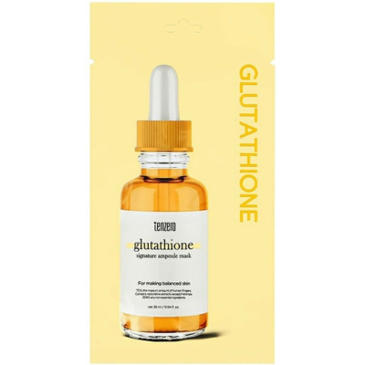 Изображение товара Маска тканевая для лица омоложивающая с аминокислотами и экстрактами 28 мл Tenzero Glutathione