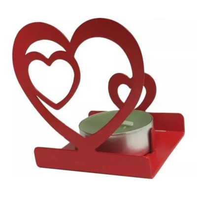 Изображение товара Подсвечник Gala сердце красный