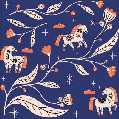 Изображение товара  Бумага для подарочной упаковки Be Smart Lucky, синий, 70х100 см