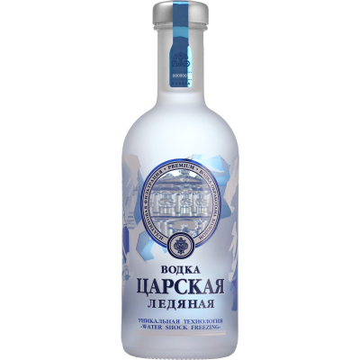 Изображение товара Водка Царская Ледяная 0.5 л премиум Россия классика Изображение товара Водка Царская Ледяная 0.5 л премиум Россия классика