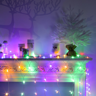 Изображение товара Гирлянда стартовая Reason 162 LED мультиколор/теплый белый 282х90 см