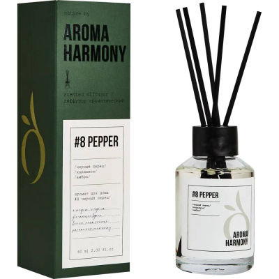 Изображение товара Диффузор ароматический Aroma Harmony 8 Pepper 60 мл для дома и офиса Изображение товара Диффузор ароматический Aroma Harmony 8 Pepper 60 мл для дома и офиса