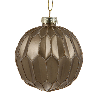 Изображение товара Игрушка елочная Goodwill gold 8 см для новогоднего декора