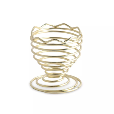 Изображение товара Подставка для яйца Anna Lafarg золотистая волны 5х5,5 см