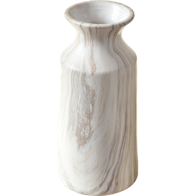 Изображение товара Керамическая ваза Glasar 11х11х25 см бежевого цвета