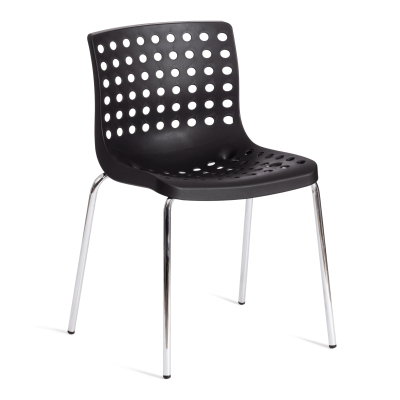 Изображение товара Пластиковый стул ТС Skalberg с металлическими ножками черный 46х56х79 см Изображение товара Пластиковый стул ТС Skalberg с металлическими ножками черный 46х56х79 см