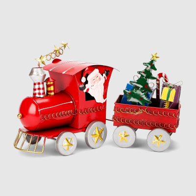 Изображение товара Декоративный поезд для новогоднего декора Yiwu E-commerce, металл, мультиколор