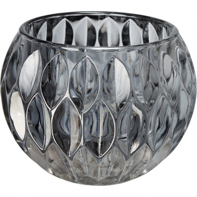 Изображение товара Подсвечник Glasar 15х15х11см серый