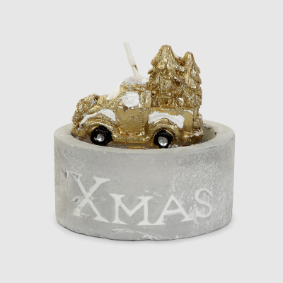 Изображение товара Свеча Mercury NY машина золотая 4,8х6,7 см в ассортименте