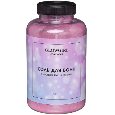 Изображение товара Соль для ванн Glowgirl розовый гранат 500г с ароматом и эффектом окраски воды