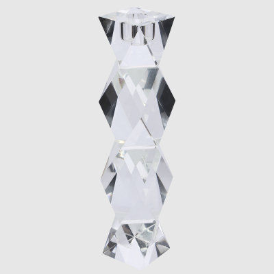 Изображение товара Подсвечник Crocus хрустальный, 1 свеча, большой, 6x6x30 см