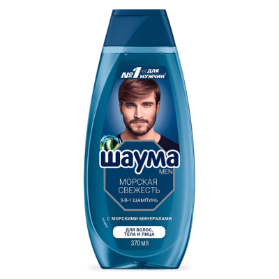 Изображение товара Шампунь Шаума Men Морская свежесть 370 мл для мужчин