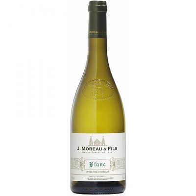Изображение товара Вино белое сухое J.Moreau & Fils Blanc 0,75 л из Франции
