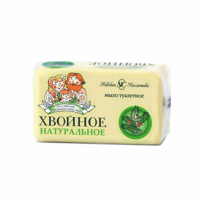Изображение товара Туалетное твердое мыло Невская косметика Хвойное 180 г для рук Изображение товара Туалетное твердое мыло Невская косметика Хвойное 180 г для рук