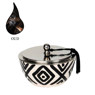 Изображение товара Аромасвеча Nour Bougie Tellus Oud 548 г, Восточный аромат, Длинное горение