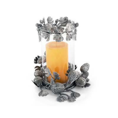 Изображение товара Подсвечник Vagabond majestic forest шишки 33 см серебристый