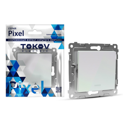 Изображение товара Выключатель одноклавишный Tokov Electric Pixel с индикатором Изображение товара Выключатель одноклавишный Tokov Electric Pixel с индикатором