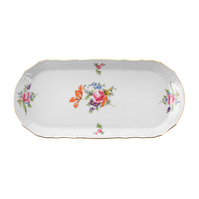 Изображение товара Поднос Thun 1794 Мейсенский букет 37 см из фарфора