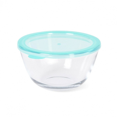 Изображение товара Миска Fissman с пластиковой крышкой  0,8 л 15x8 см