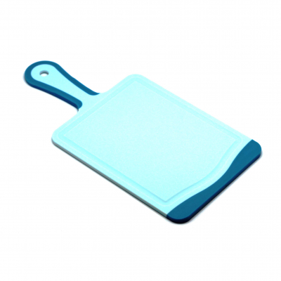 Изображение товара Доска разделочная Atlantis Flutto 35x18 см синяя из антибактериального пластика