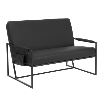 Изображение товара Диван TC Modern Чарли Люкс экокожа чёрный 118х81х82 см