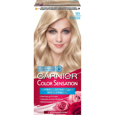 Изображение товара Краска Garnier Color Sensation 111 110 мл Ультраблонд платина (C4092500)