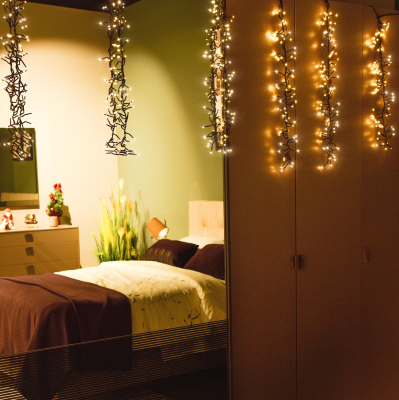 Изображение товара Новогодняя гирлянда-занавес Lotti 480 светодиодов 600х80 см теплый белый IP44