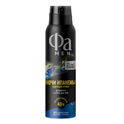 Изображение товара Дезодорант Fa Men Ритмы Бразилии Ночи Ипанемы 150 мл аэрозоль для мужчин