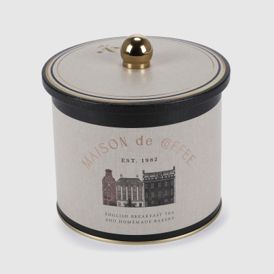 Изображение товара Емкость Evle linen texture er1427f металлическая банка текстура льна