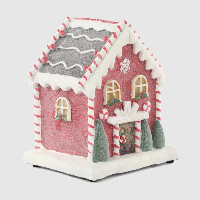 Изображение товара Фигурка Timstor домик пряничный светящаяся 14,5х14х20 см новогодний декор