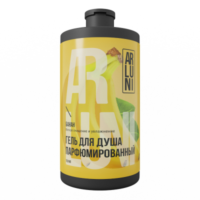 Изображение товара Гель для душа парфюмированный Arluni банан 750 мл