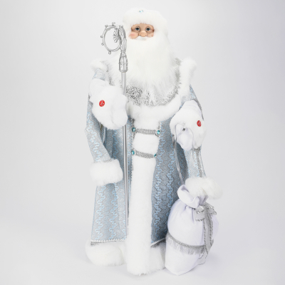 Изображение товара Фигура Дед Мороз в голубой шубе с мелодией 90 см декоративное праздничное изделие